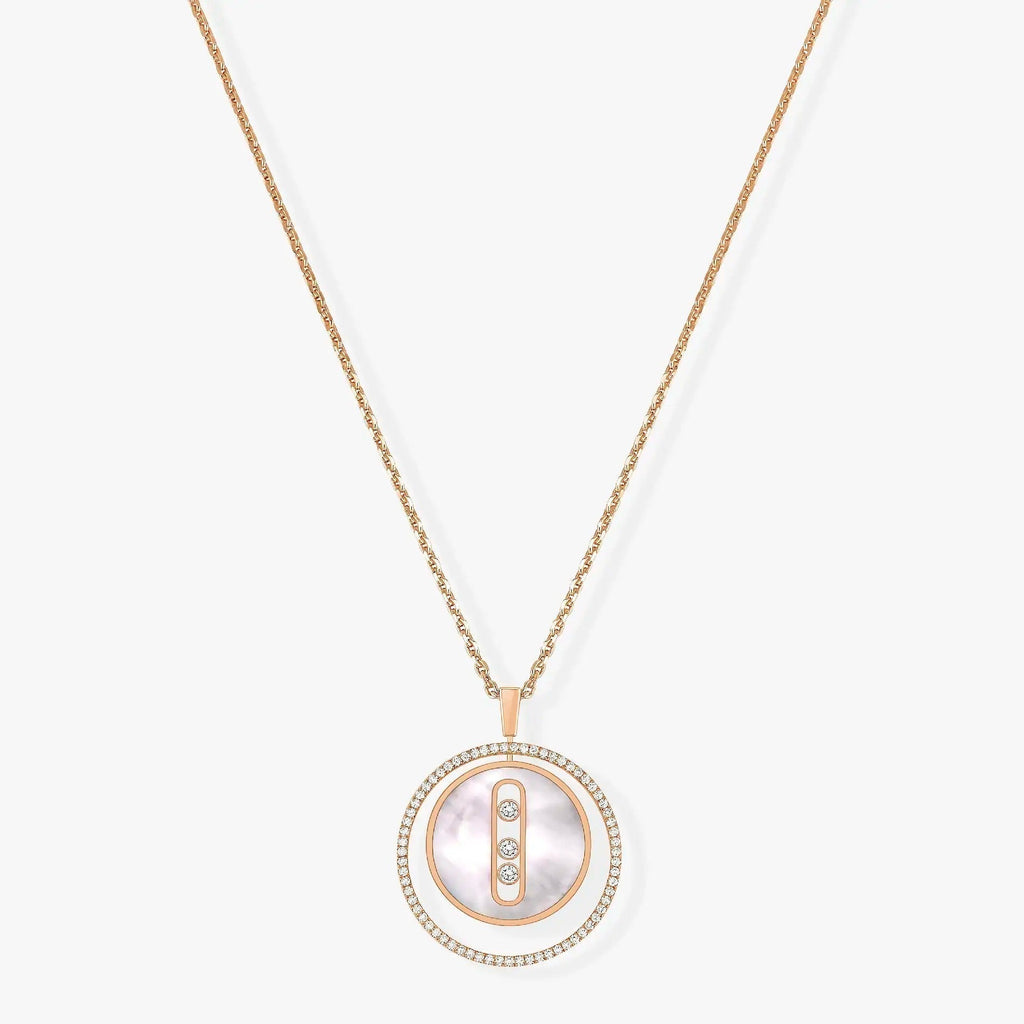[Imperial] LUCKY MOVE MM NACRE BLANCHE DIAMOND NECKLACE