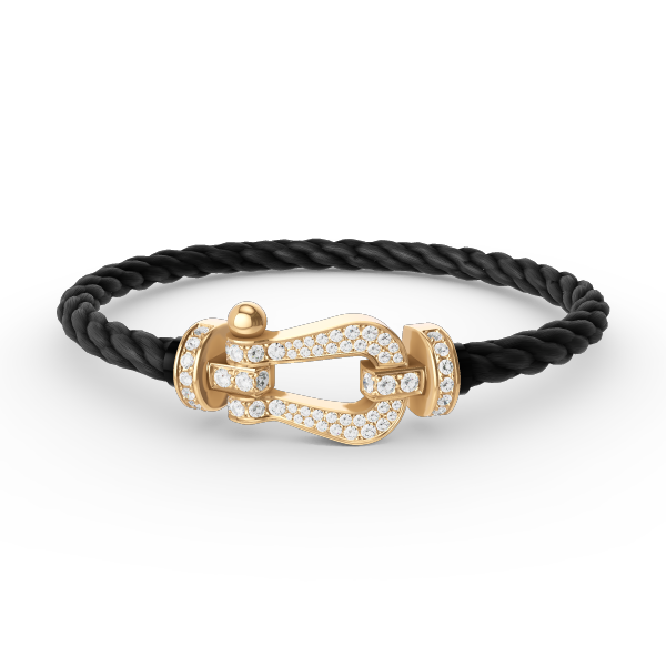 ¡®Imperial¡¯FORCE LARGE HORSESHOE FULL DIAMOND BRACELET GOLD