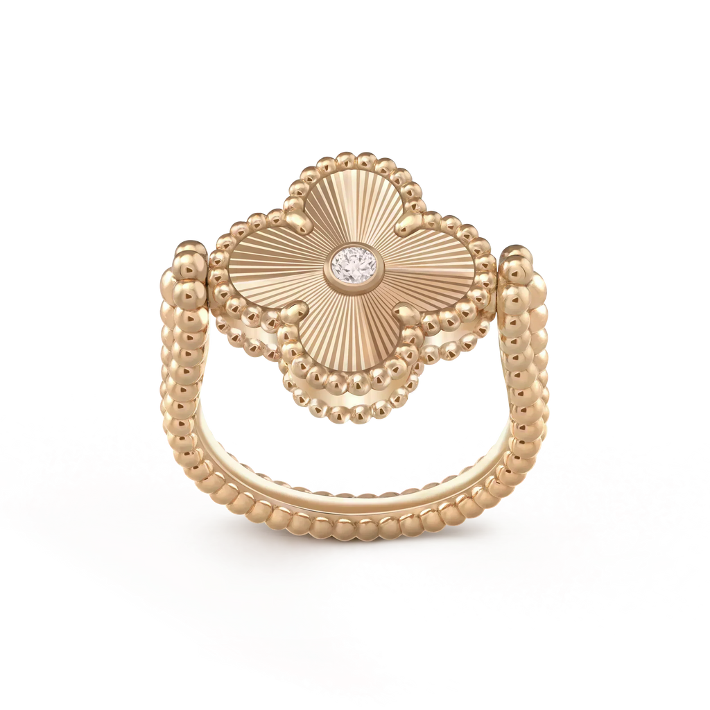 ¡®Imperial¡¯CLOVER RIVERSIBLE ROSE GOLD RING
