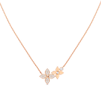 ¡®Imperial¡¯STAR BLOSSOM NECKLACE PINK GOLD DIAMONDS
