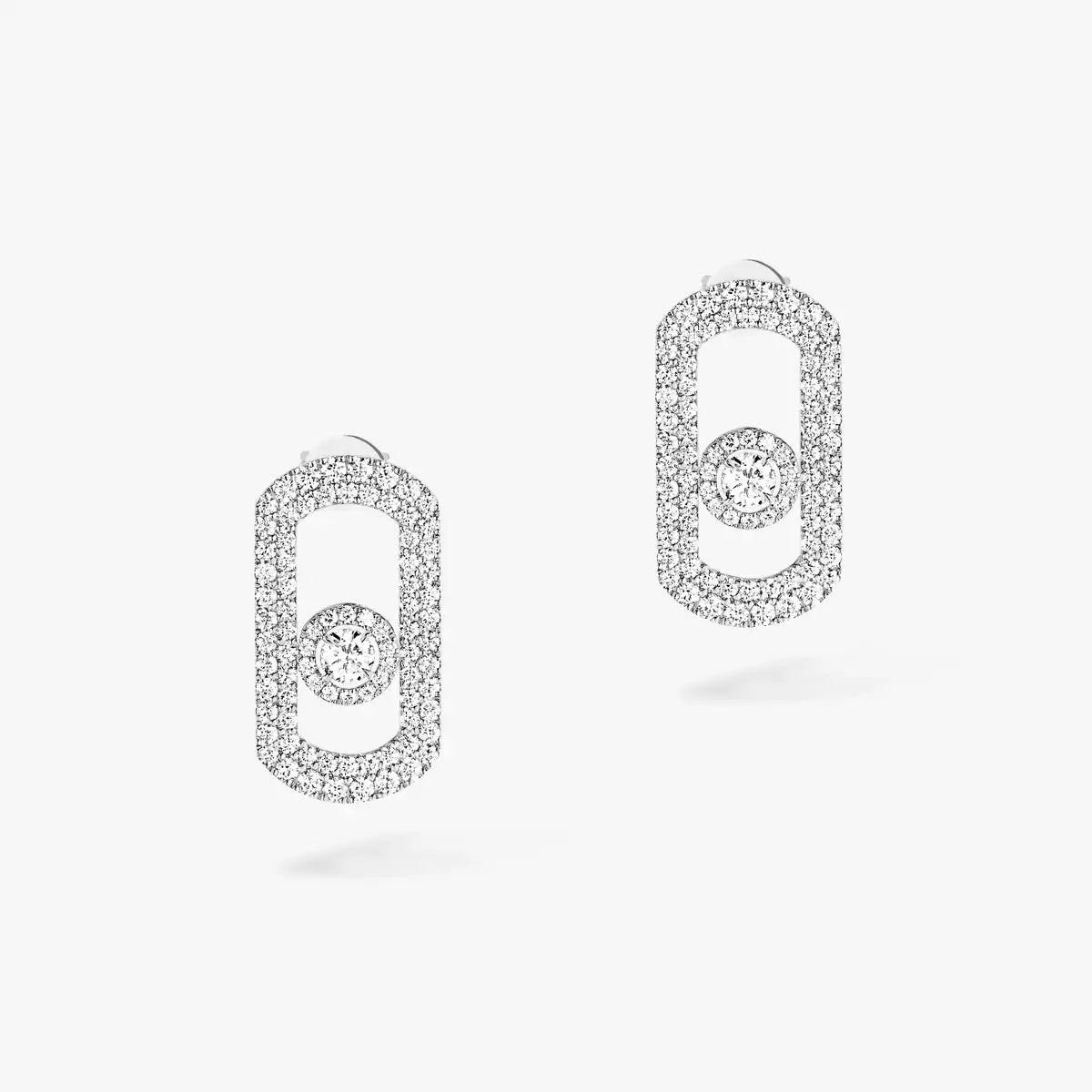 [Imperial] So Move Pave_-Set Diamantohrringe in Silber