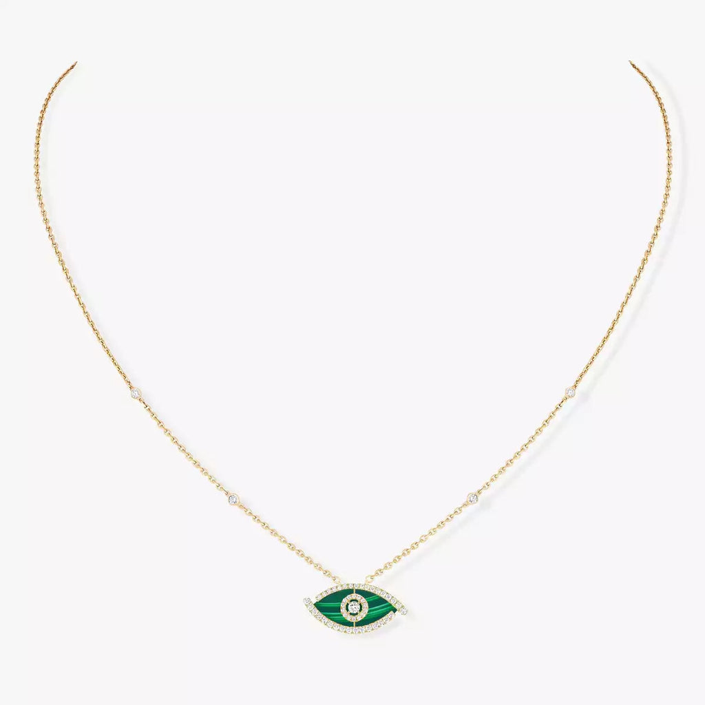 [Imperial] Lucky Eye Diamantkette in Roségold und Türkis