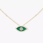 [Imperial] Lucky Eye Diamantkette in Roségold und Türkis