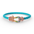 ¡®Imperial¡¯FORCE LARGE HORSESHOE  COLORED DIAMOND BRACELET ROSE GOLD