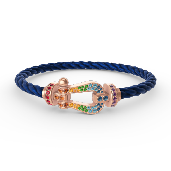 ¡®Imperial¡¯FORCE LARGE HORSESHOE  COLORED DIAMOND BRACELET ROSE GOLD