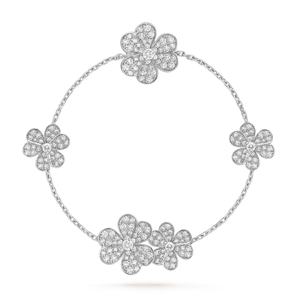 ¡®Imperial¡¯FRIVOLE SILVER 5 FLOWERS BRACELET