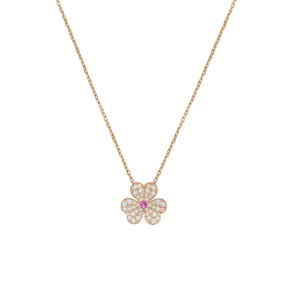 ¡®Imperial¡¯FRIVOLE ROSE GOLD FLOWER DIAMOND NECKLACE