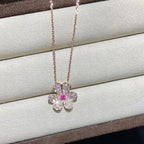 ¡®Imperial¡¯FRIVOLE ROSE GOLD FLOWER DIAMOND NECKLACE