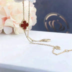 ¡®Imperial¡¯CLOVER  CARNELIAN SINGLE FLOWER BRACELET
