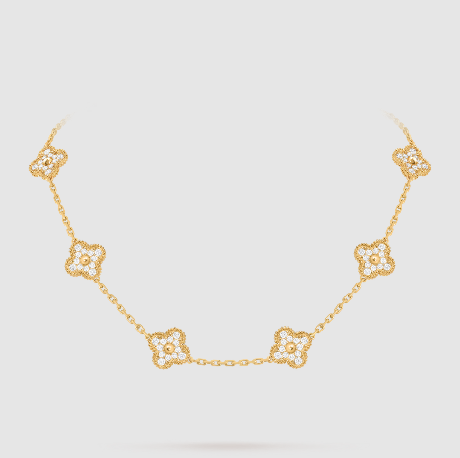 [¡®Imperial¡¯]COLLAR DE DIAMANTE COMPLETO 10 MOTIVOS CLOVER