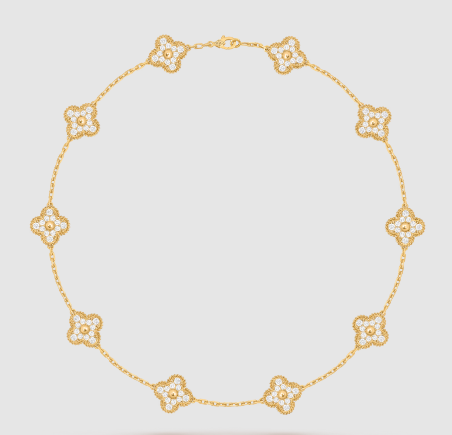 [¡®Imperial¡¯]COLLAR DE DIAMANTE COMPLETO 10 MOTIVOS CLOVER