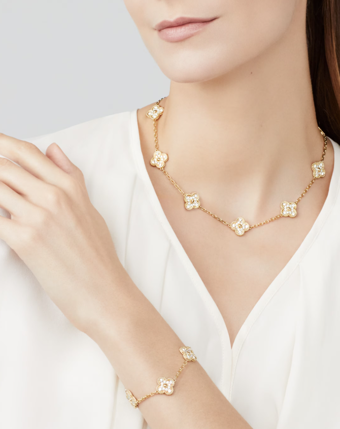 [¡®Imperial¡¯]COLLAR DE DIAMANTE COMPLETO 10 MOTIVOS CLOVER