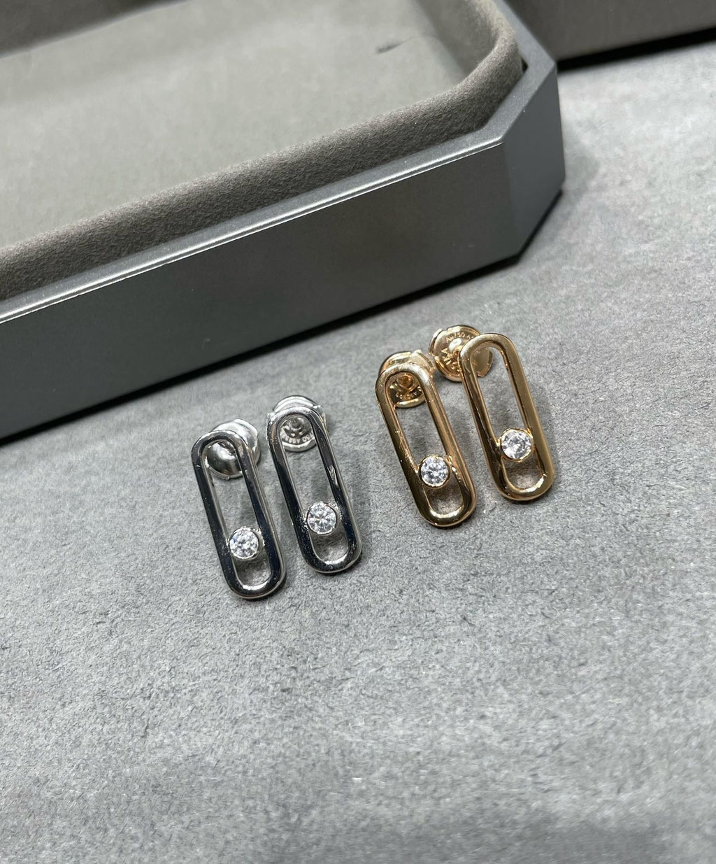 [Imperial] UNO SMALL 1 DIAMANT OHRRINGE