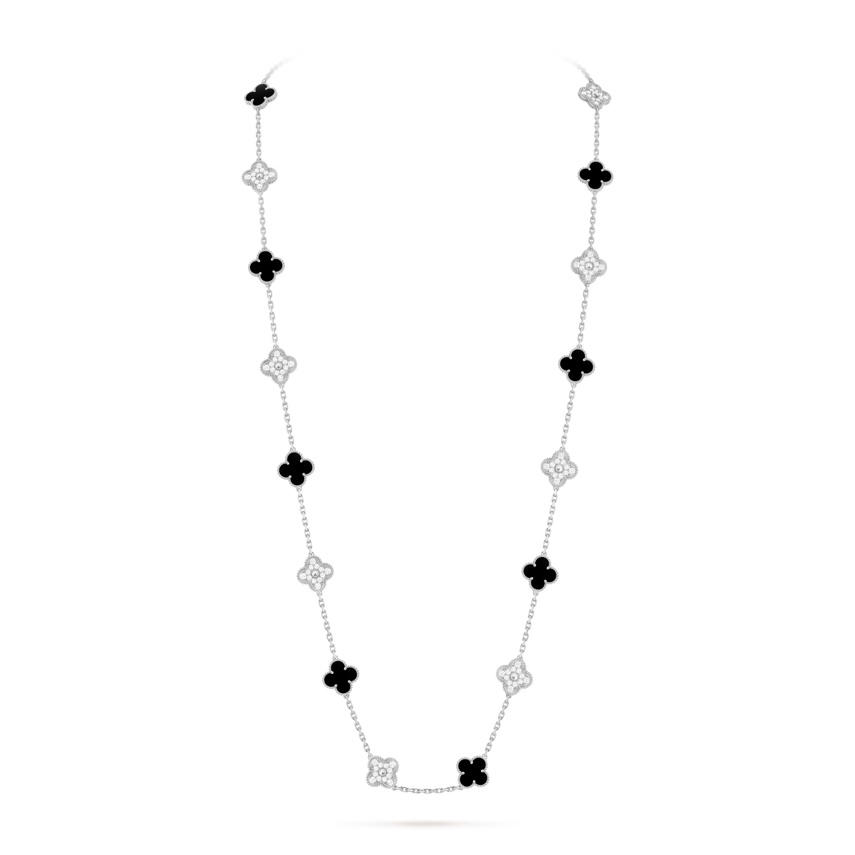 [Imperial] CLOVER 20 MOTIVE MALACHIT DIAMANTENKETTE